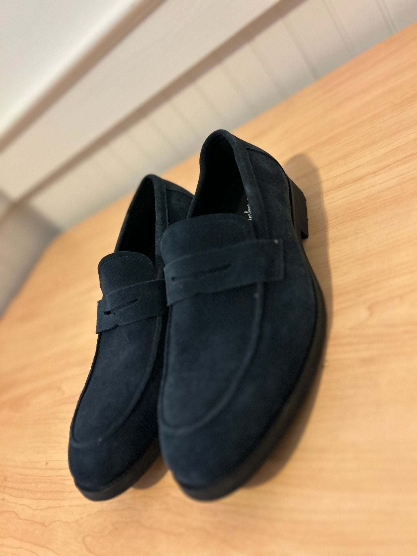 J.Crew Navy Suede Penny Loafers 3