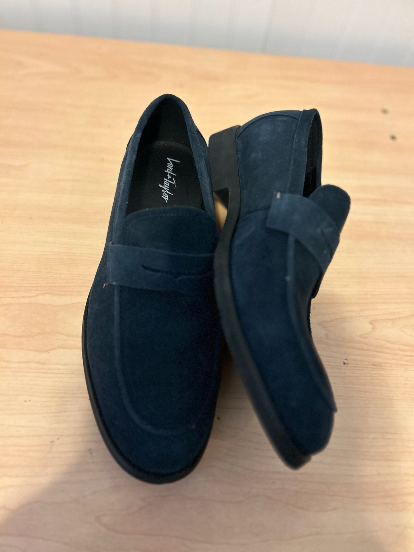 J.Crew Navy Suede Penny Loafers 5