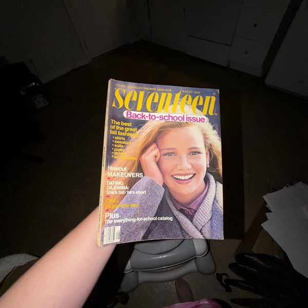 Vintage Seventeen Magazine August 1979 Back-to-School Issue