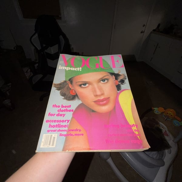 Vintage Vogue Magazine March 1984 Edition