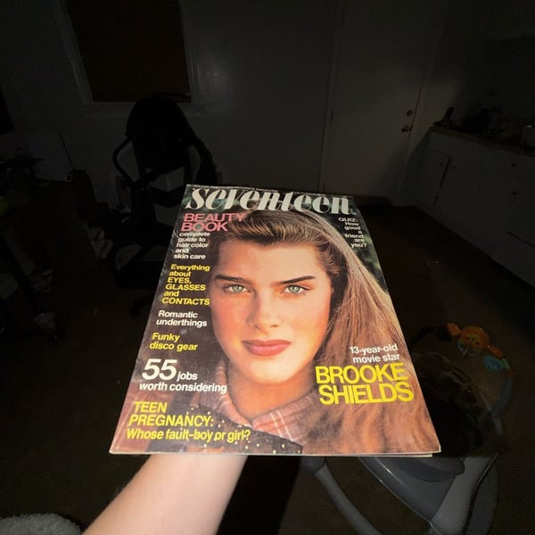 Seventeen Magazine October 1978 Issue Featuring Brooke Shields Cover