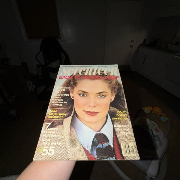 Seventeen Magazine, August 1978, Vintage Fashion, Back to School Special, rare