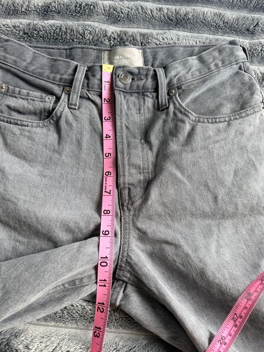 Everlane Women’s The 90's Cheeky Jean Size 26 Gray Organic Cotton Straight Y2K  7