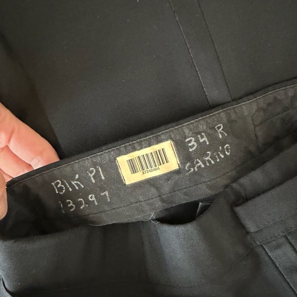 Vesuvio Napoli Men's Black Formal Tuxedo Suit with Vest