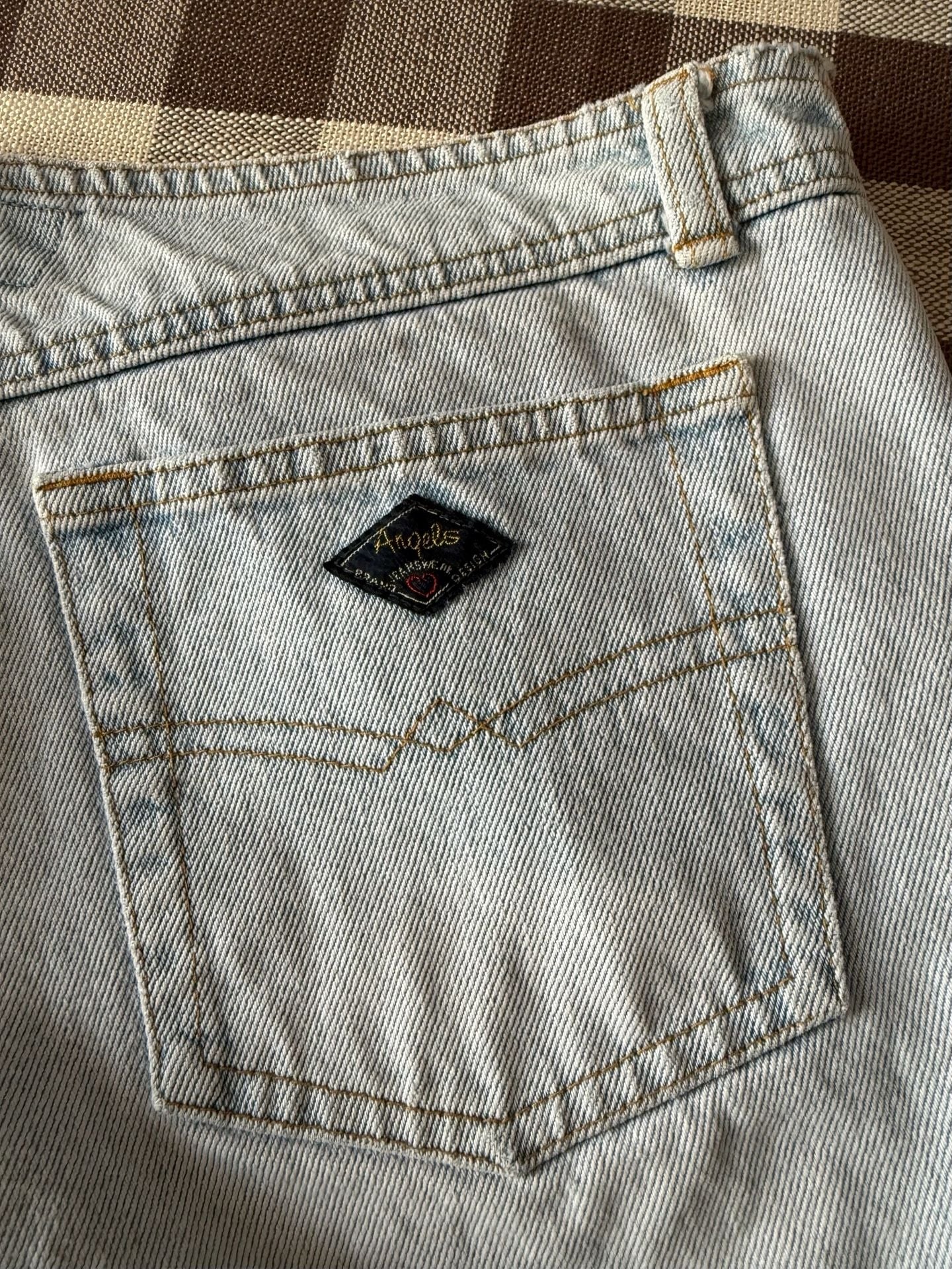 Angels Jeanswear Vintage Y2K Light Wash Denim Jean Shorts Size 11 6