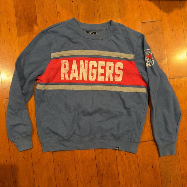 47 Brand New York Rangers Graphic Crewneck Sweatshirt
