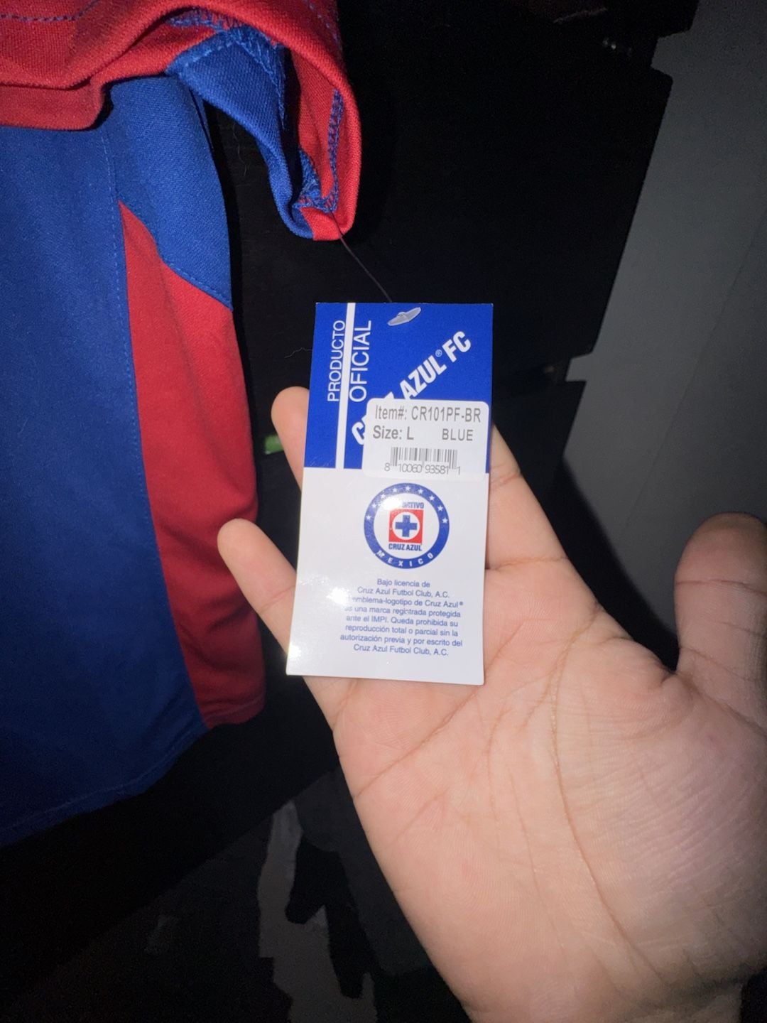 Icon Sports Cruz Azul FC Official Merchandise Soccer Jersey CR101PF-BR 4