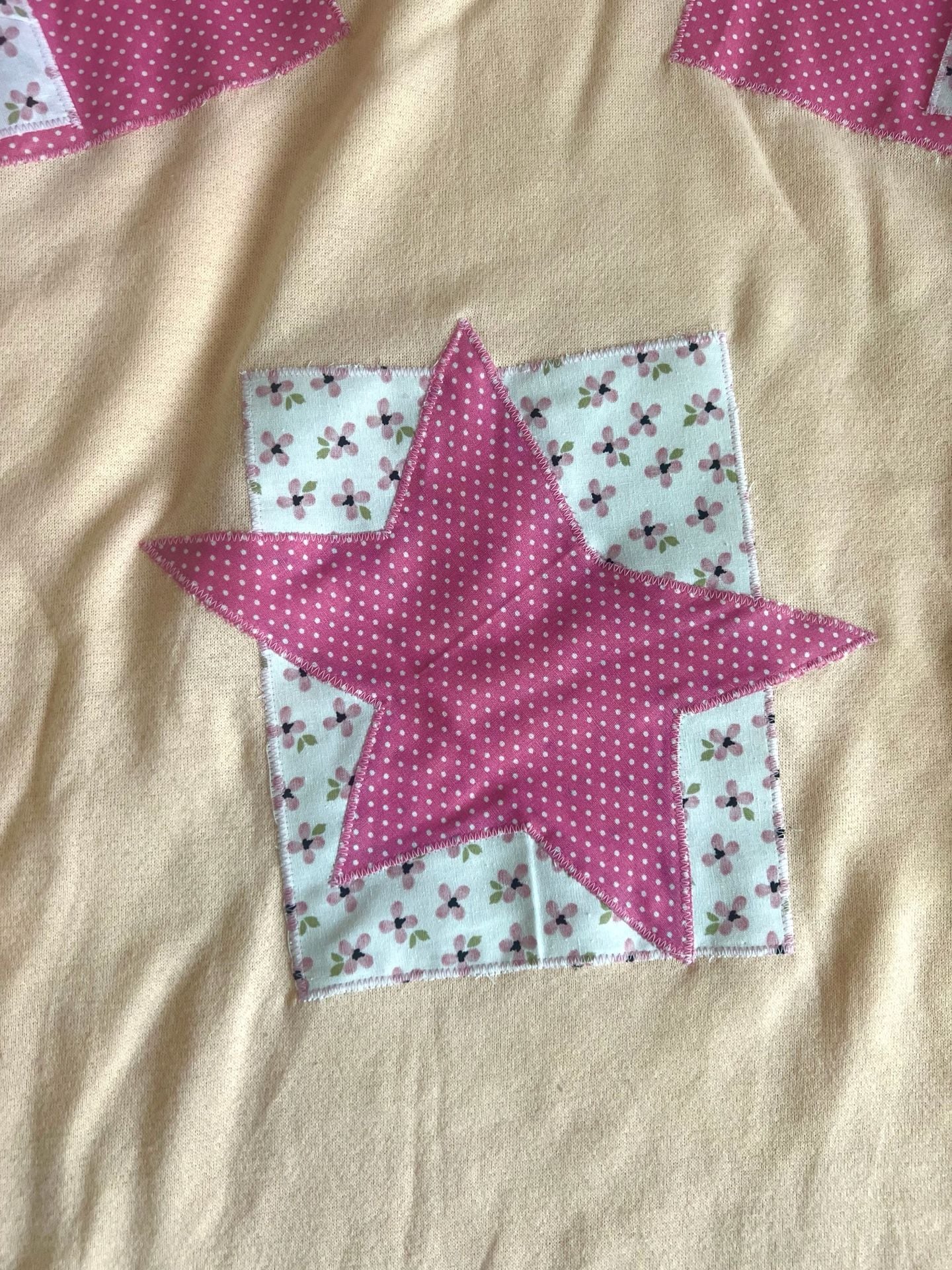 Handmade Oversized Long Sleeve Patchwork Star Tunic Top 3