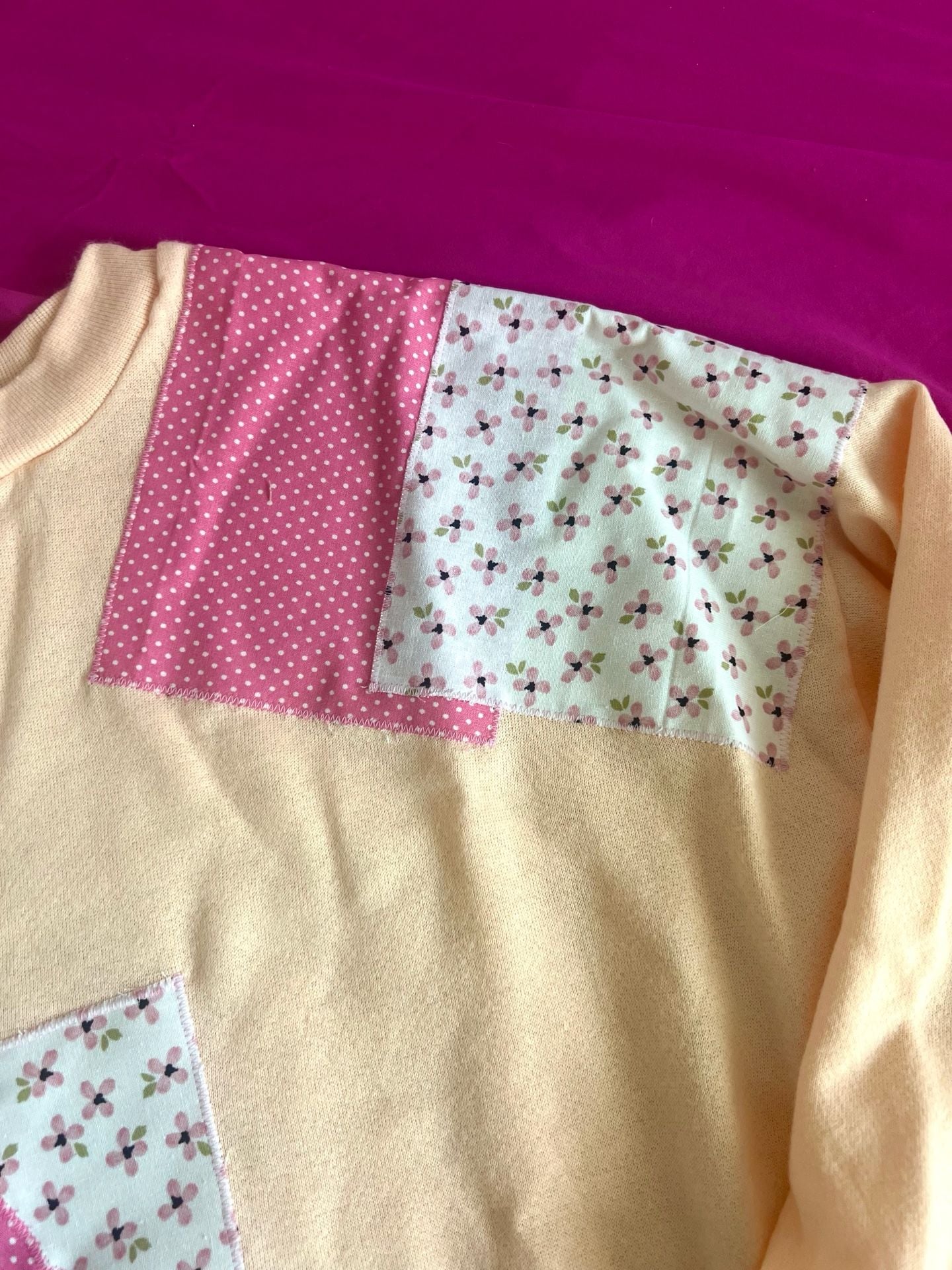 Handmade Oversized Long Sleeve Patchwork Star Tunic Top 5