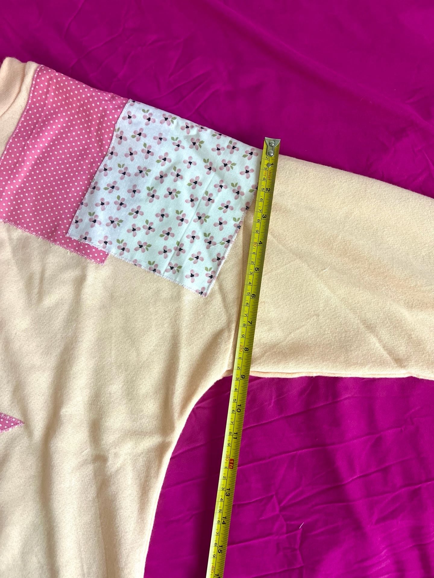 Handmade Oversized Long Sleeve Patchwork Star Tunic Top 9