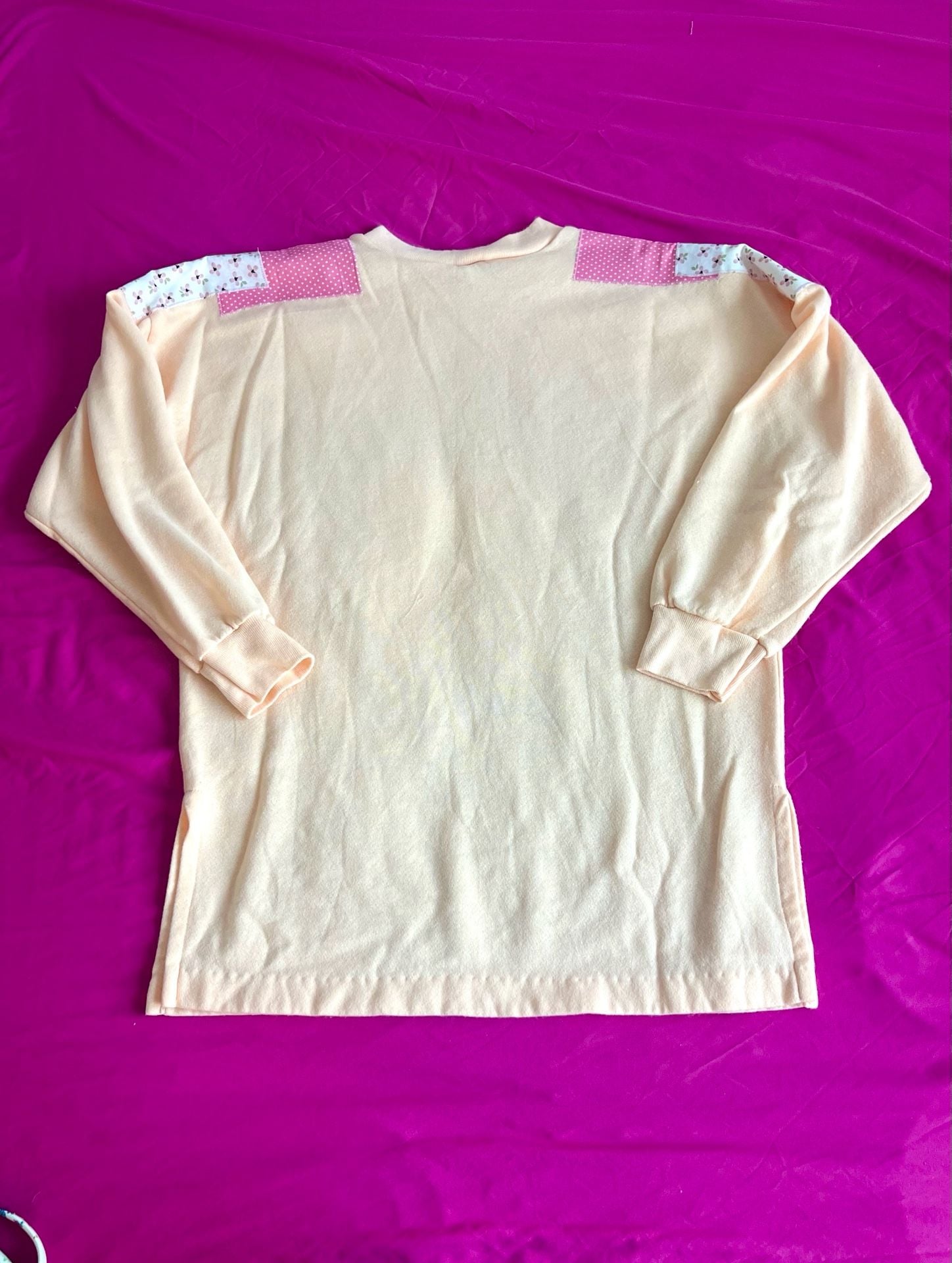 Handmade Oversized Long Sleeve Patchwork Star Tunic Top 11