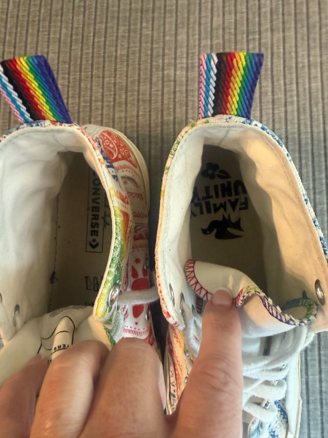 Converse Chuck 70 Hi Pride Family Unity Paisley High Top Sneakers 7