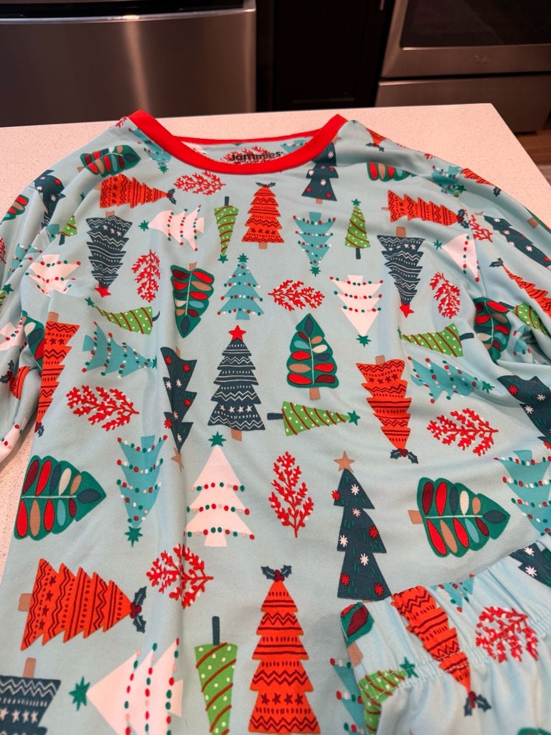 Jammies For Your Families Men's Christmas Tree Print Pajama Set 3