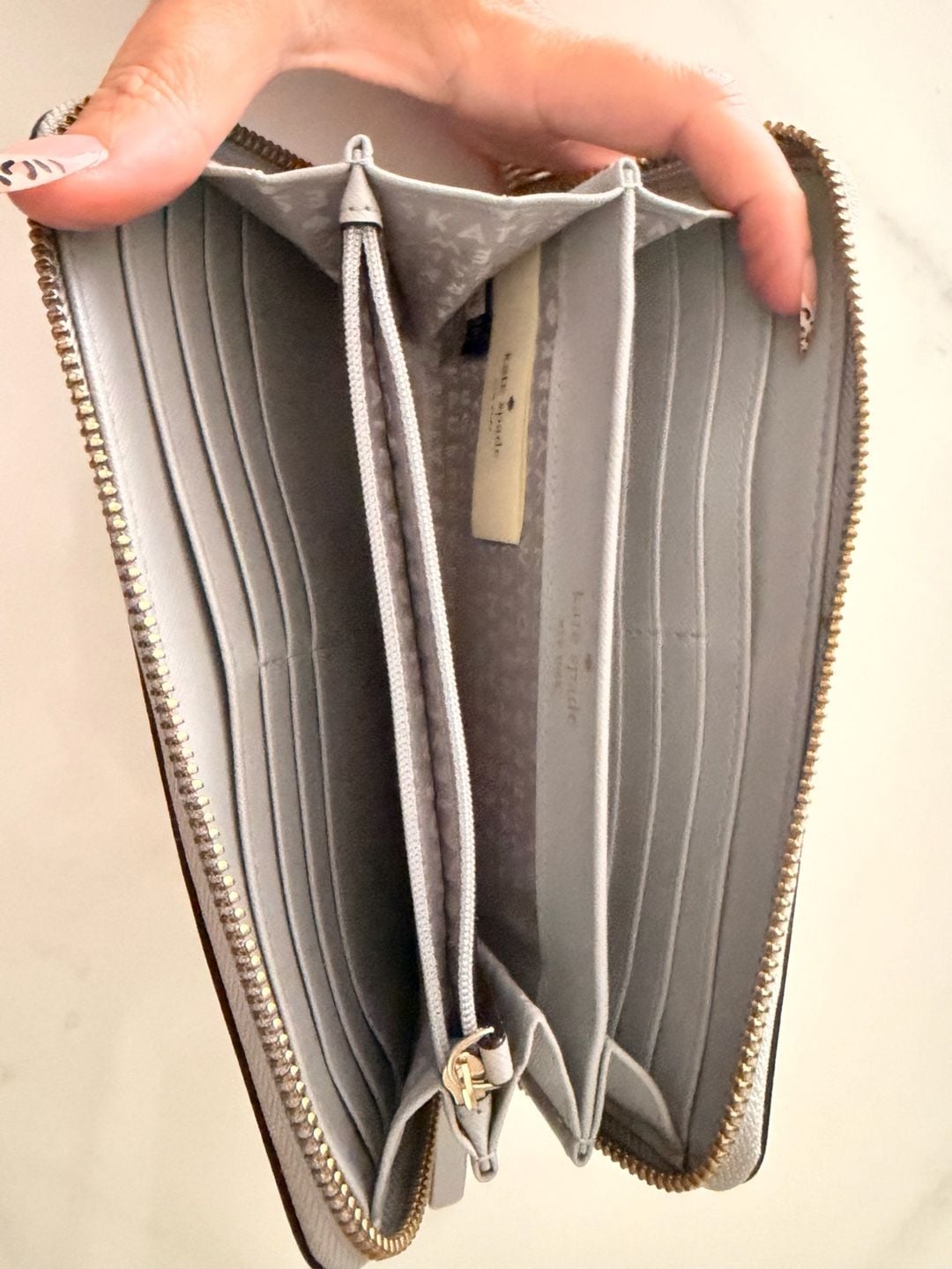 Kate Spade New York Neda Saffiano Leather Zip-Around Wallet 4