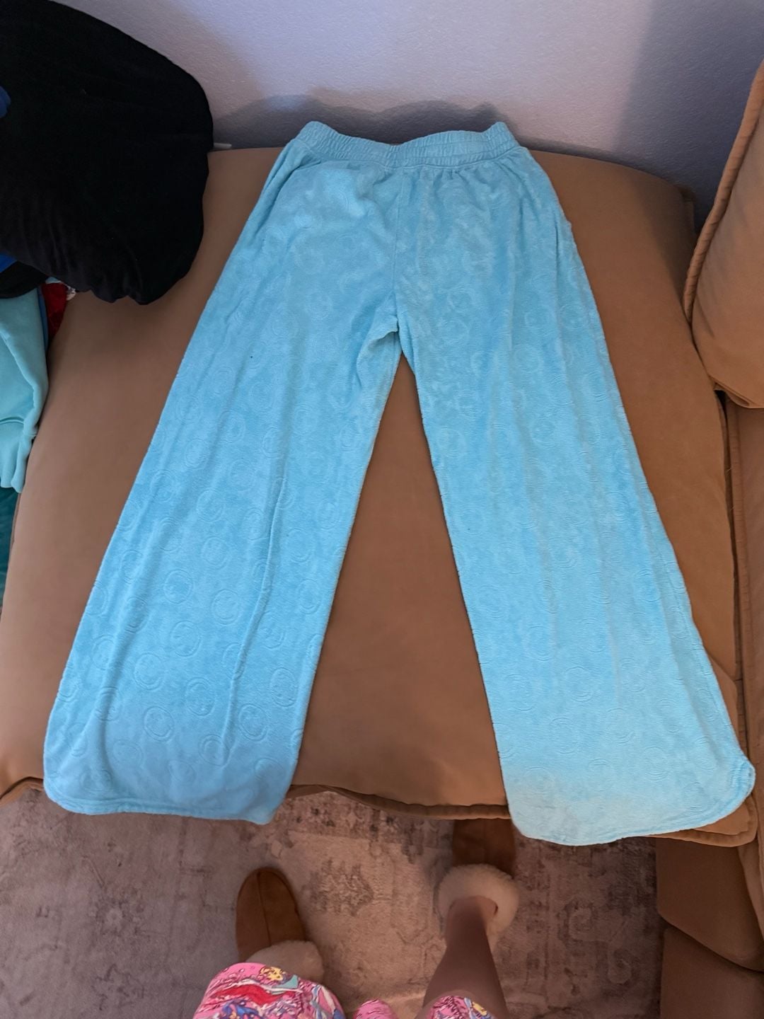 OFFLINE by Aerie Velour Wide Leg Lounge Pants 3