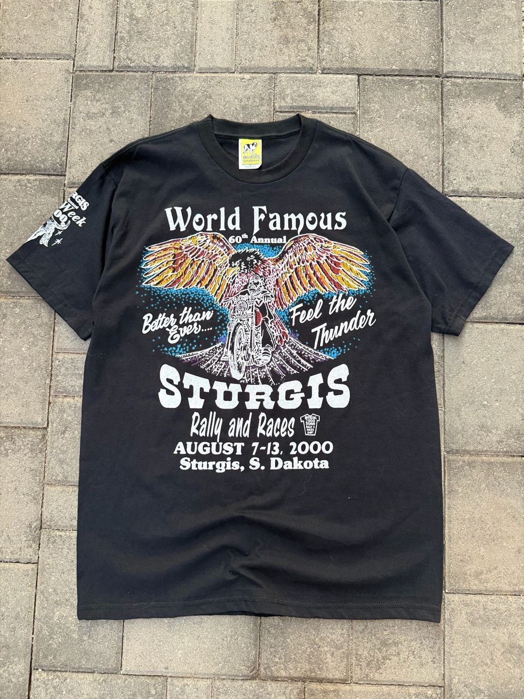 Vintage Big Dogs 60th Annual Sturgis Rally and Races 2000 T-Shirt 3