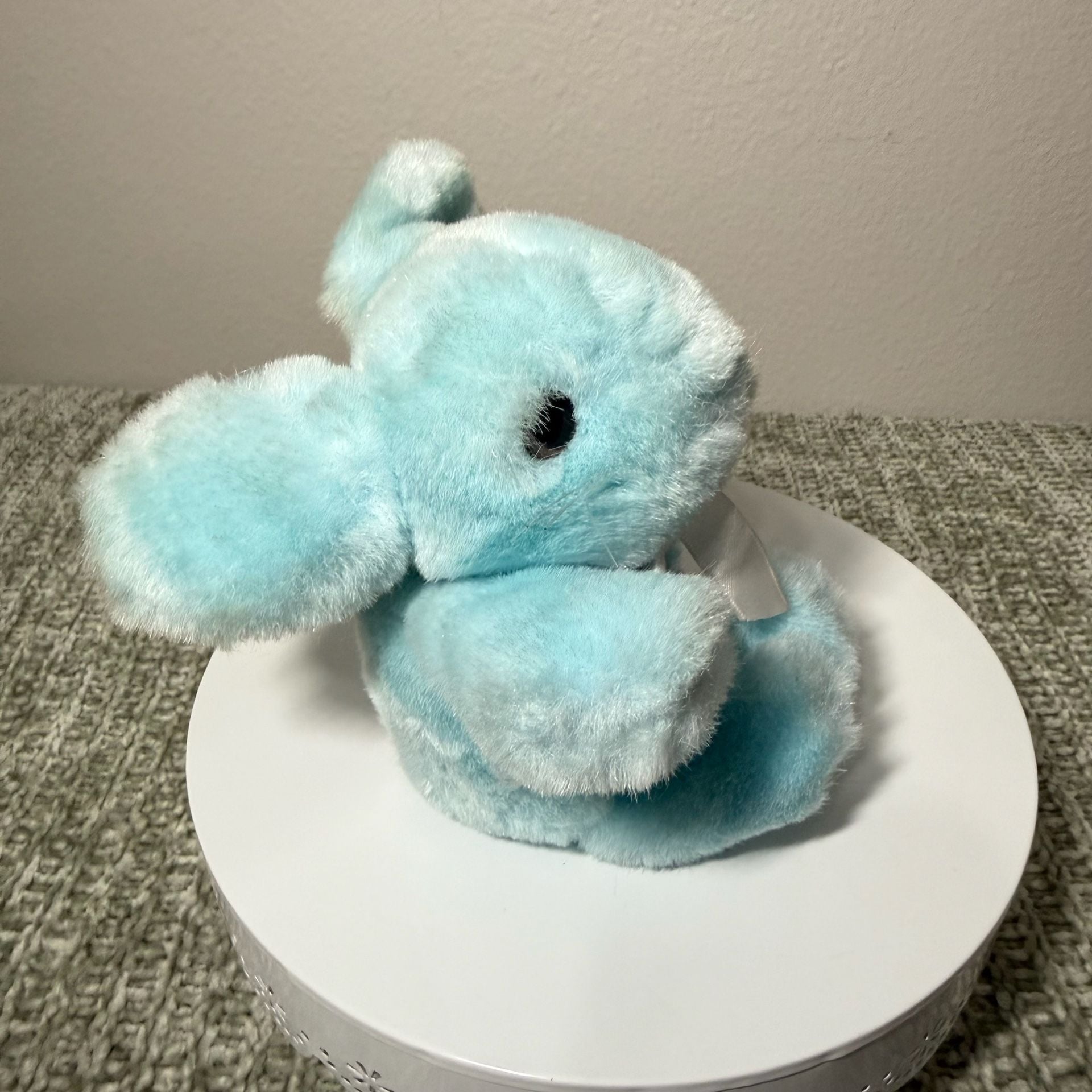 VTG 1985 Love Land Blue Bunny Rabbit Plush Stuffed Animal 3