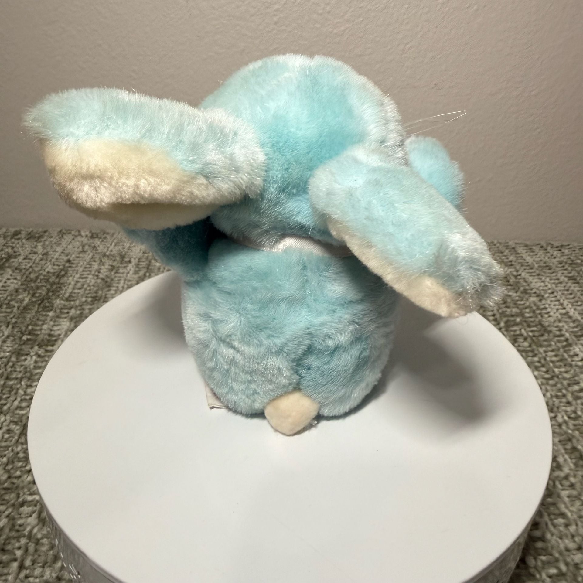 VTG 1985 Love Land Blue Bunny Rabbit Plush Stuffed Animal 4