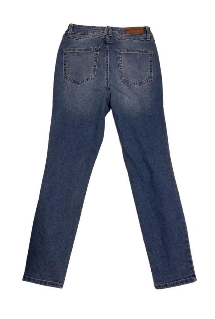 Marc New York Jeans Women's Blue Denim Mid-Rise Slim Fit Jeans Size 6 5