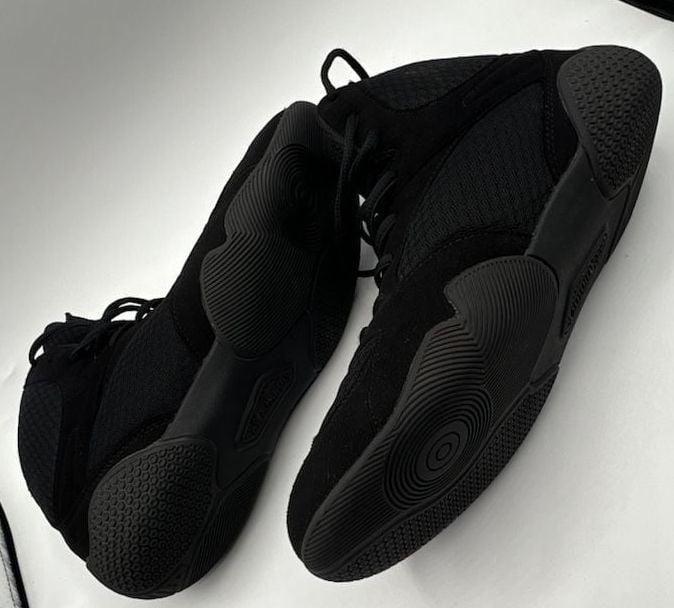 Sdtdid Men's Professional Wrestling and Boxing Shoes, High-Top Combat Sneakers in Black 5