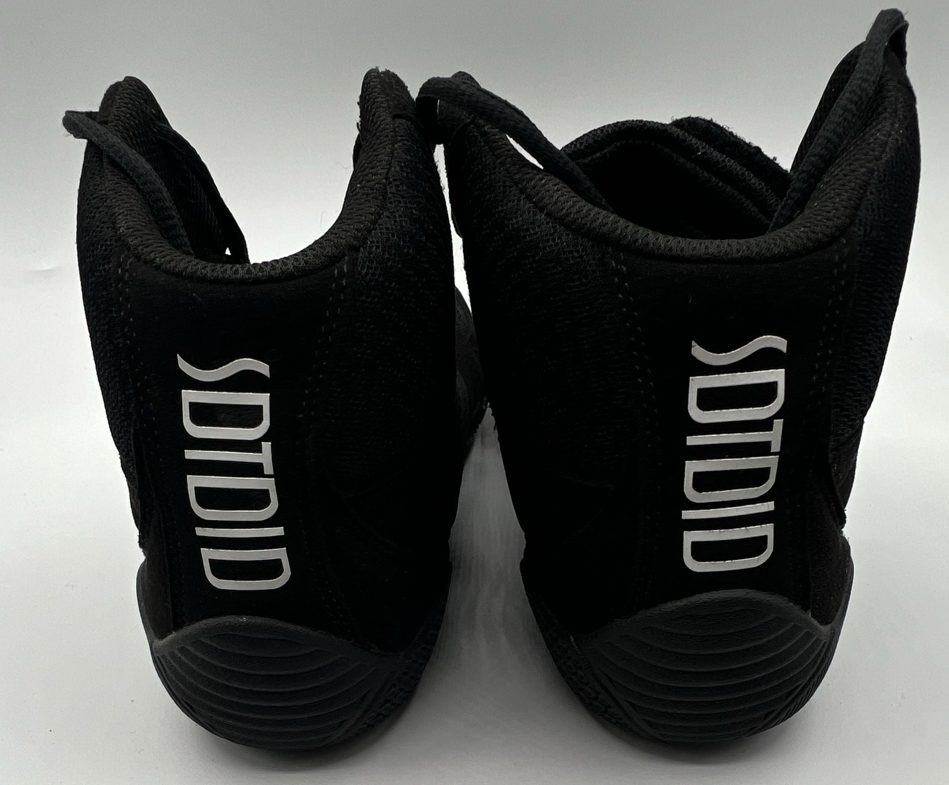 Sdtdid Men's Professional Wrestling and Boxing Shoes, High-Top Combat Sneakers in Black 6
