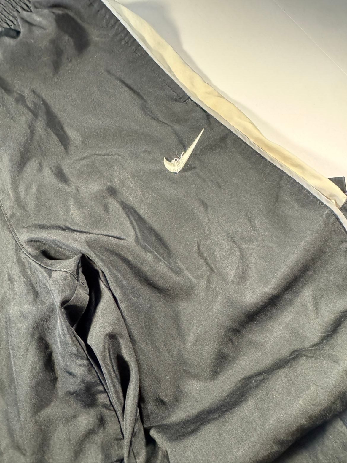 Nike Vintage Two-Tone Lined Athletic Track Pants Black/Grey 3