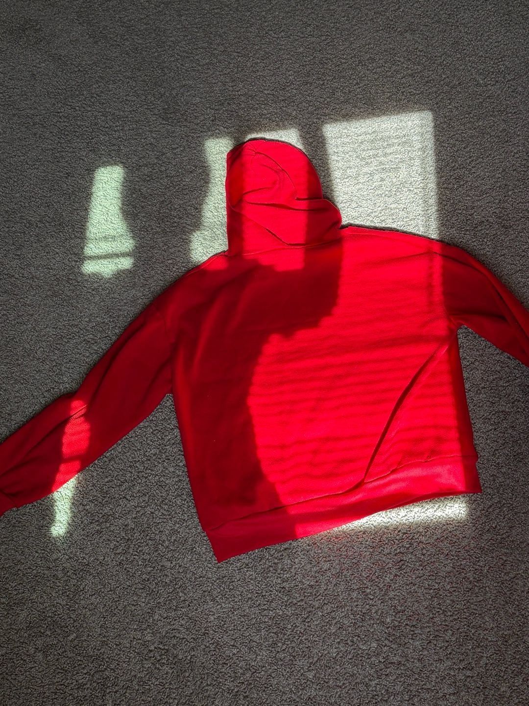 Red Full Zip Up Hoodie Sweatshirt 4