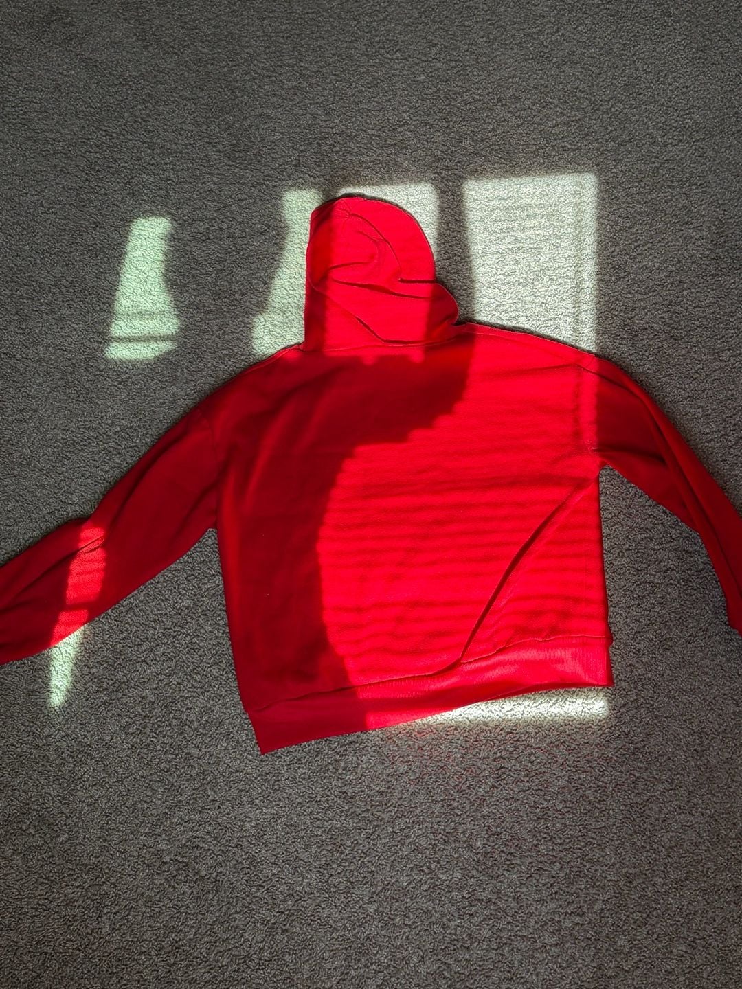 Red Full Zip Up Hoodie Sweatshirt 5