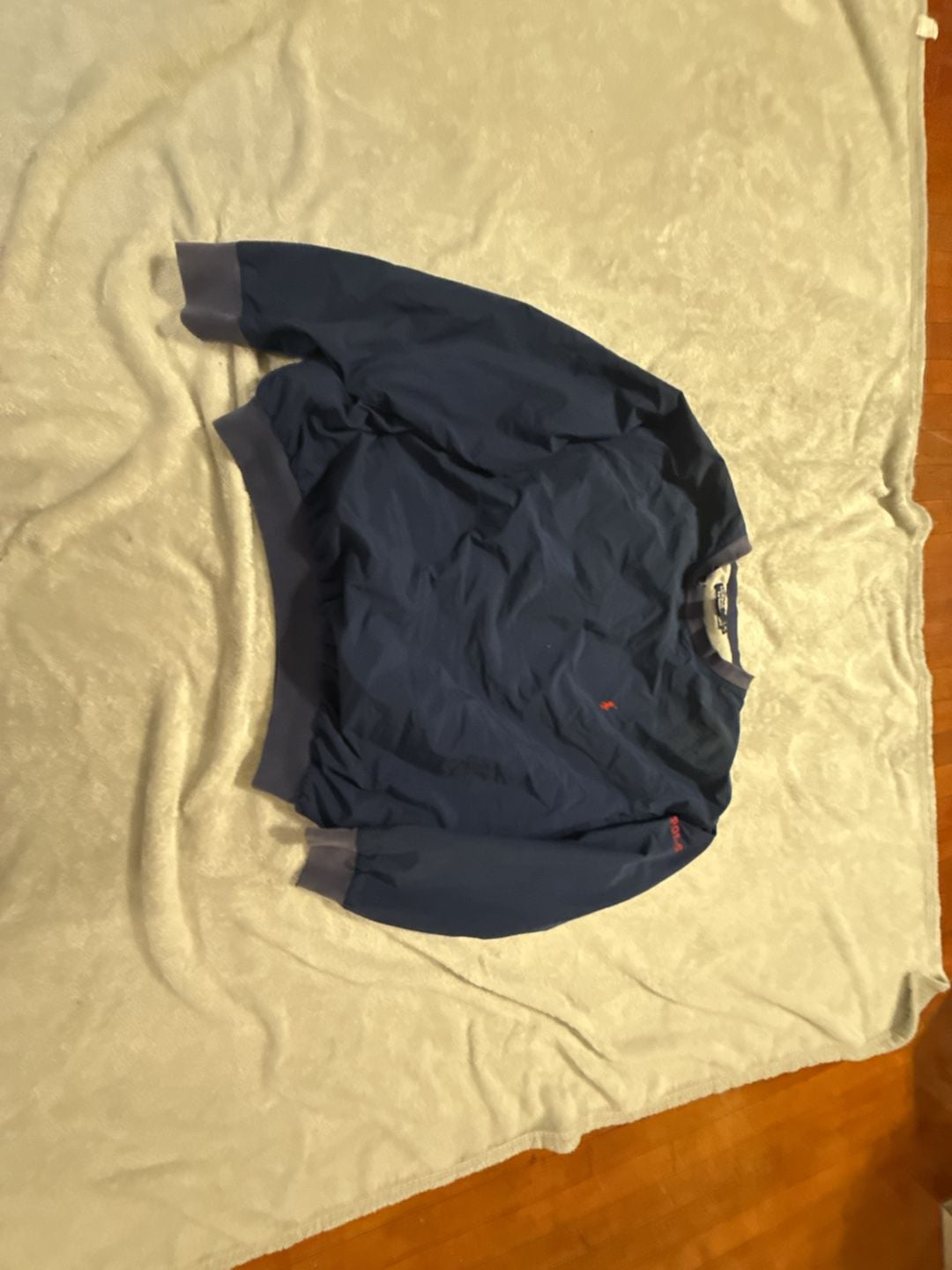 Polo Ralph Lauren Navy Blue Nylon Pullover Windbreaker 1