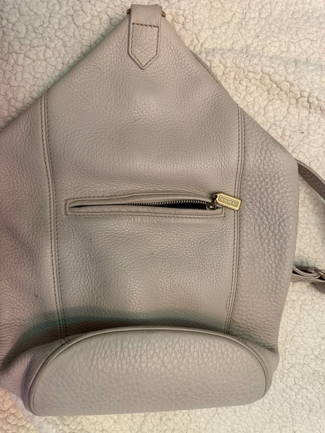 Vintage COACH Sonoma Flatpack Bag in Natural Grain Leather (Style 4917) 3