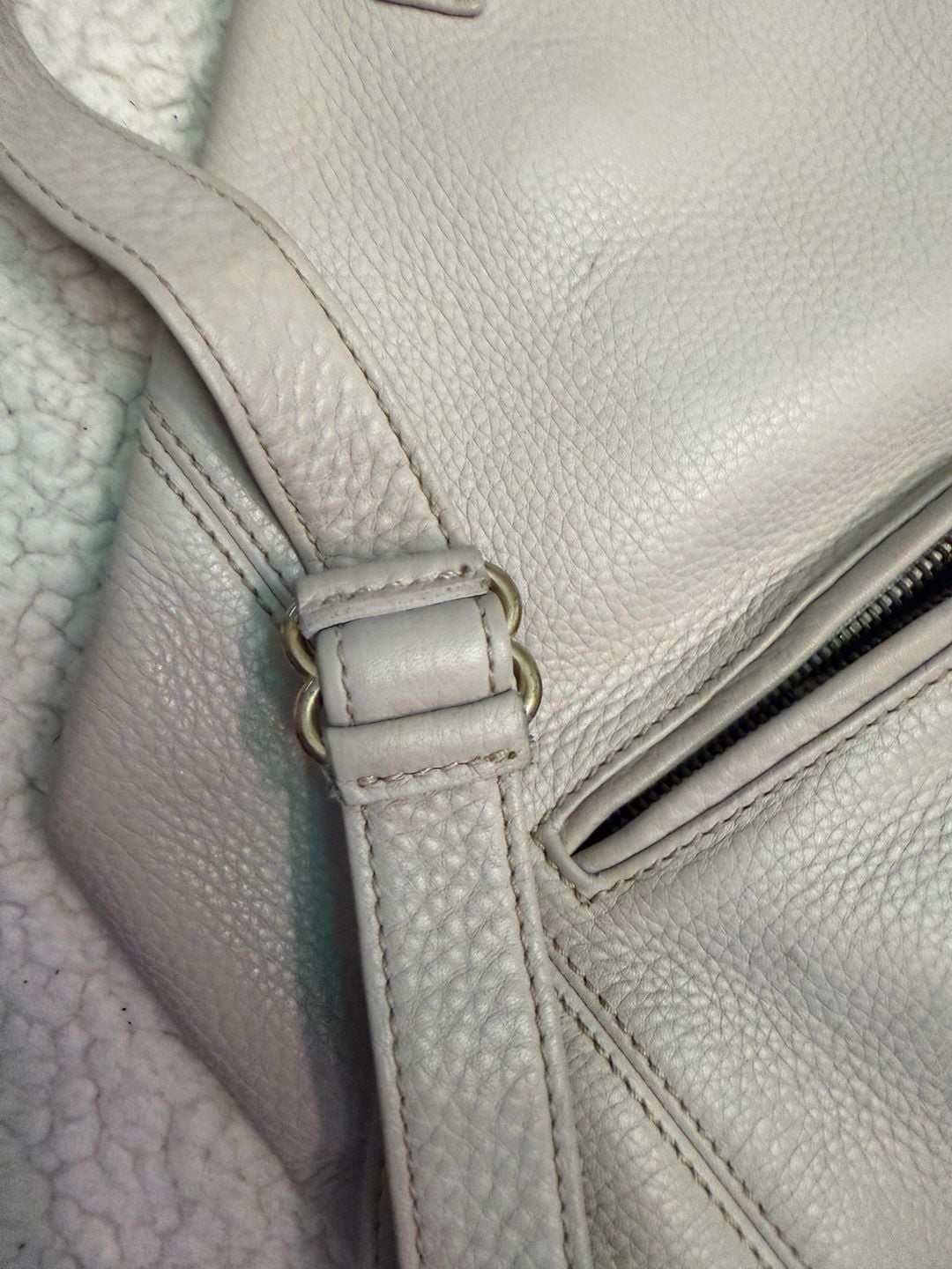 Vintage COACH Sonoma Flatpack Bag in Natural Grain Leather (Style 4917) 4