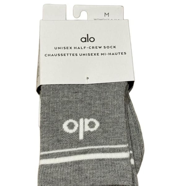 Alo yoga unisex throwback sock grey