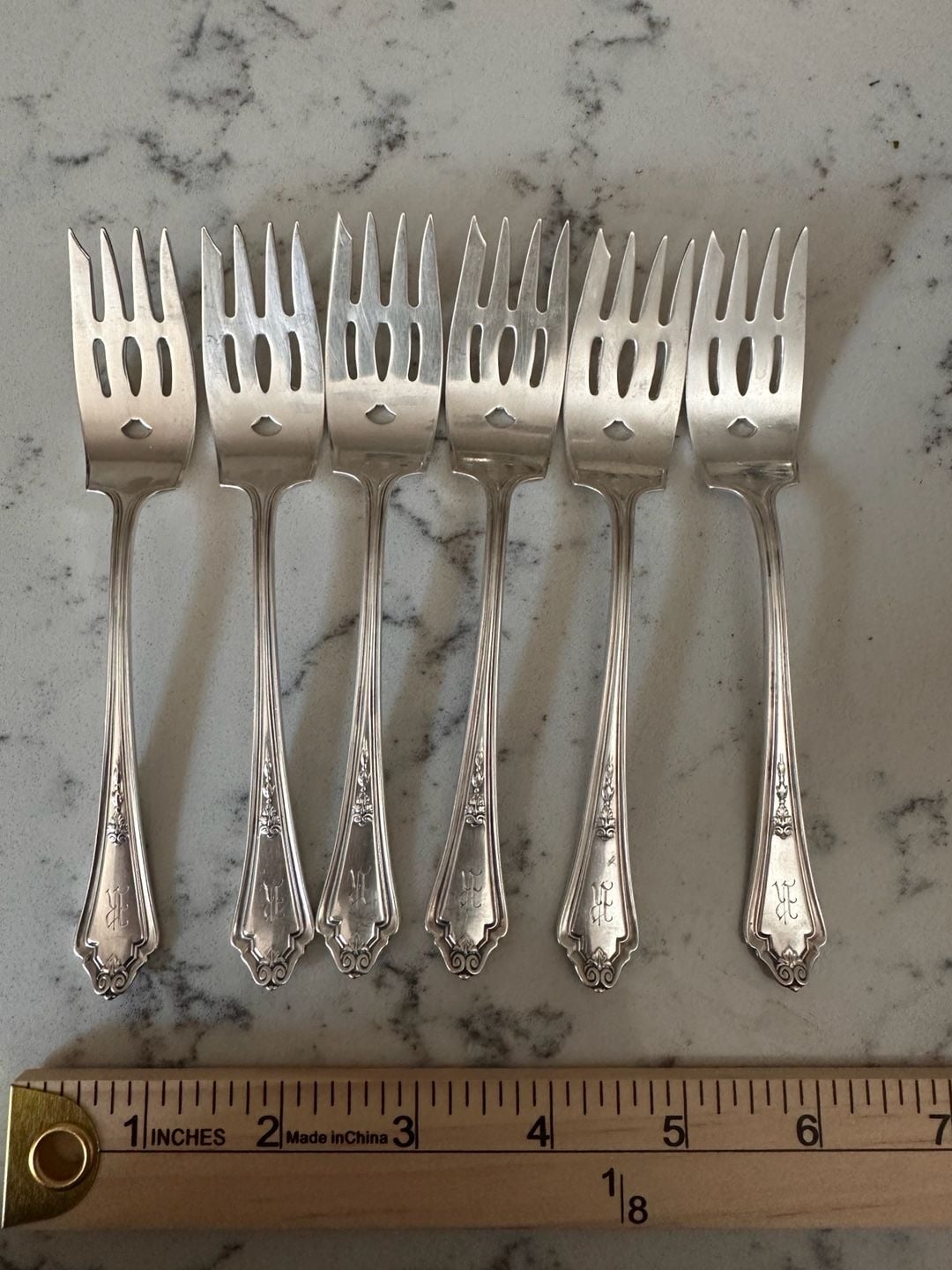Antique Collectible GORHAM 1914 SHELBURNE various set of 8, mono R 1