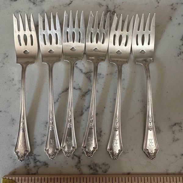 Antique Collectible GORHAM 1914 SHELBURNE various set of 8, mono R