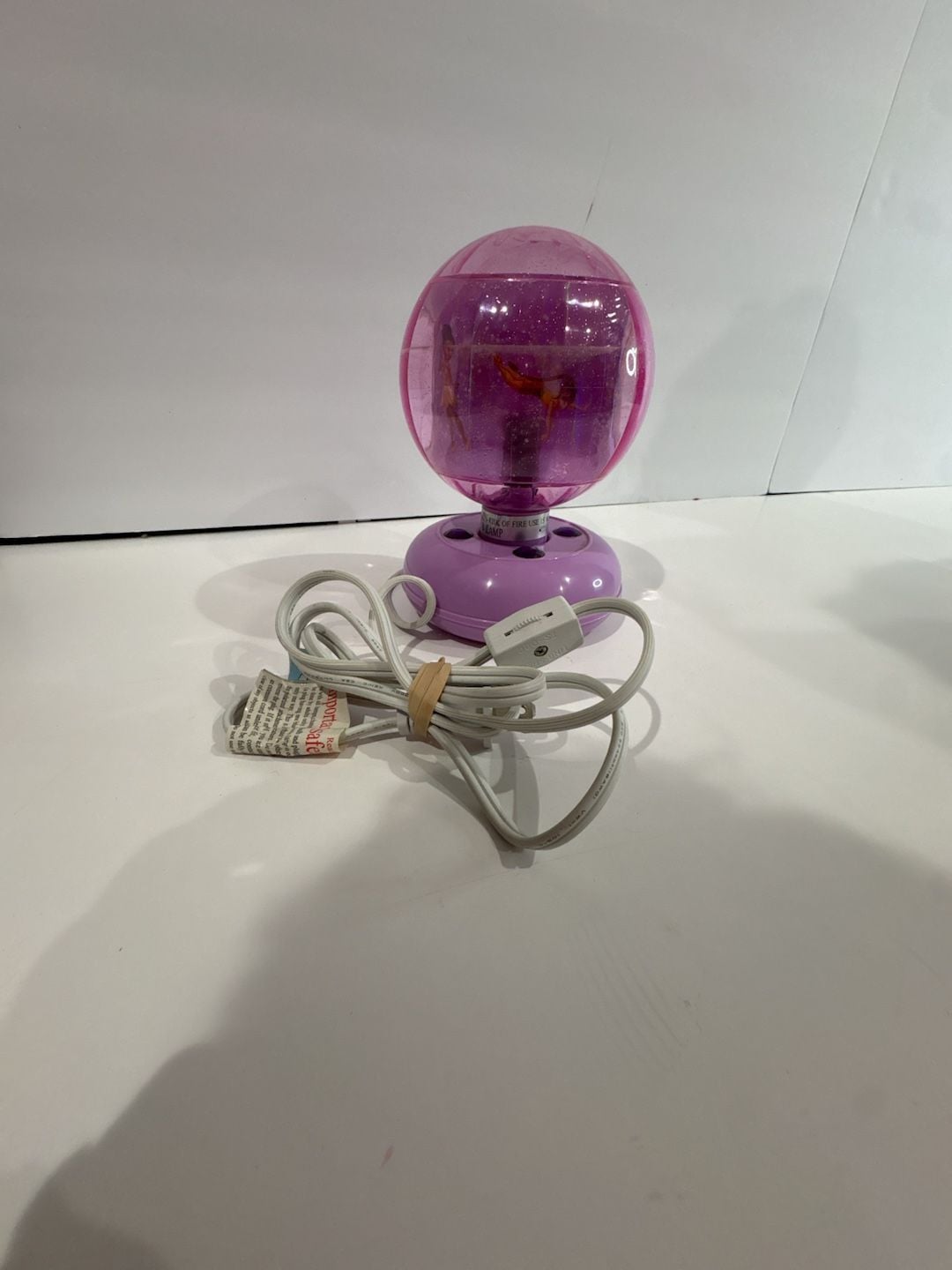 2005 Disney Tinker Bell Revolving Motion Disco Ball Night Light Lamp 5