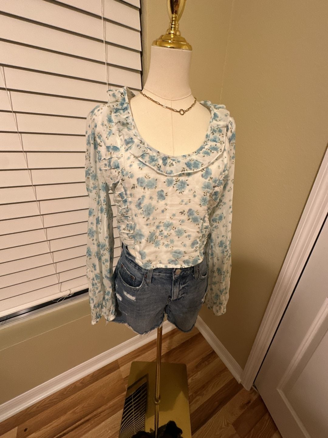 Free People Another Life Top Size L White combo NWT 3