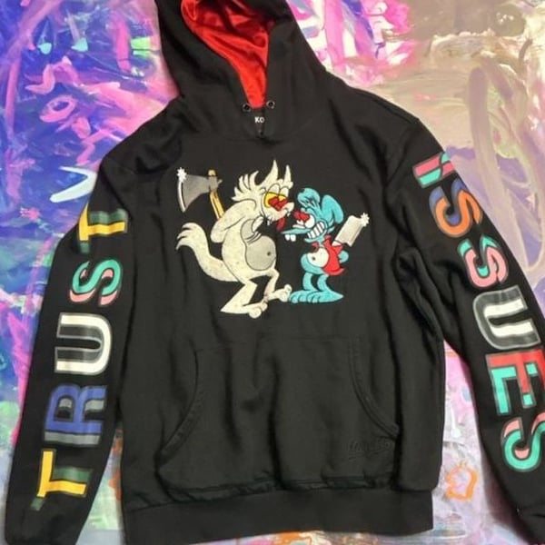 Makobi M5272 Itchy & Scratchy 'Trust Issues' Hoodie