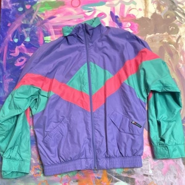 Vintage Mizuno Entrant Fabric Color Block Windbreaker Jacket
