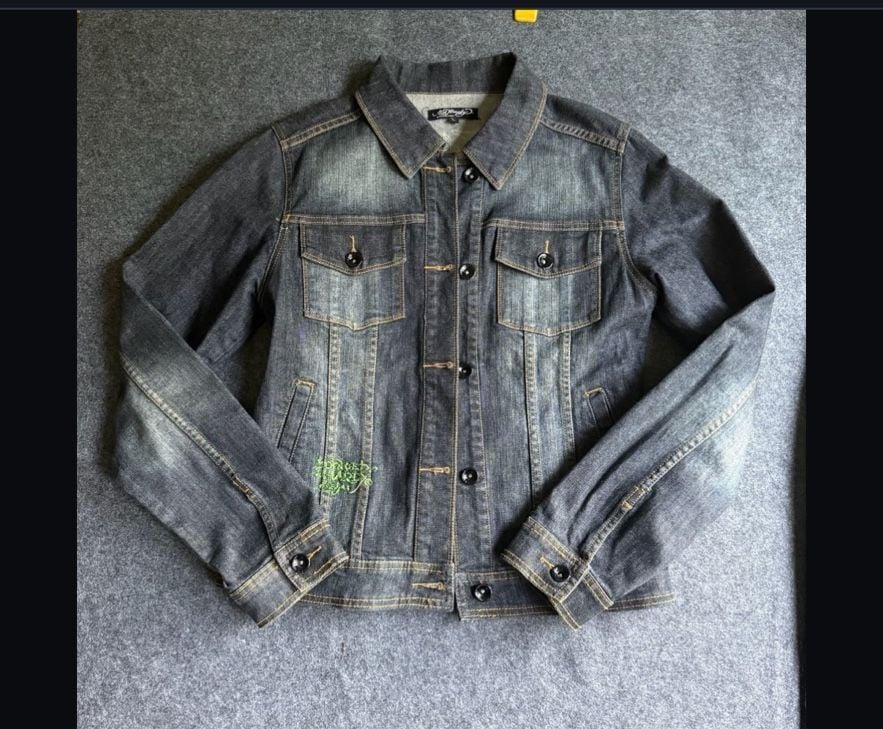 Ed Hardy By Christian Audigier Love Kills Slowly Rhinestone Jean Jacket L Denim 3