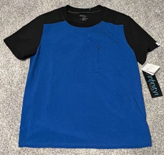 Men’s Cherokee Infinity CK630A Men's Colorblock Crew Neck Pocket T-Shirt 2
