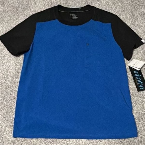 Men’s Cherokee Infinity CK630A Men's Colorblock Crew Neck Pocket T-Shirt