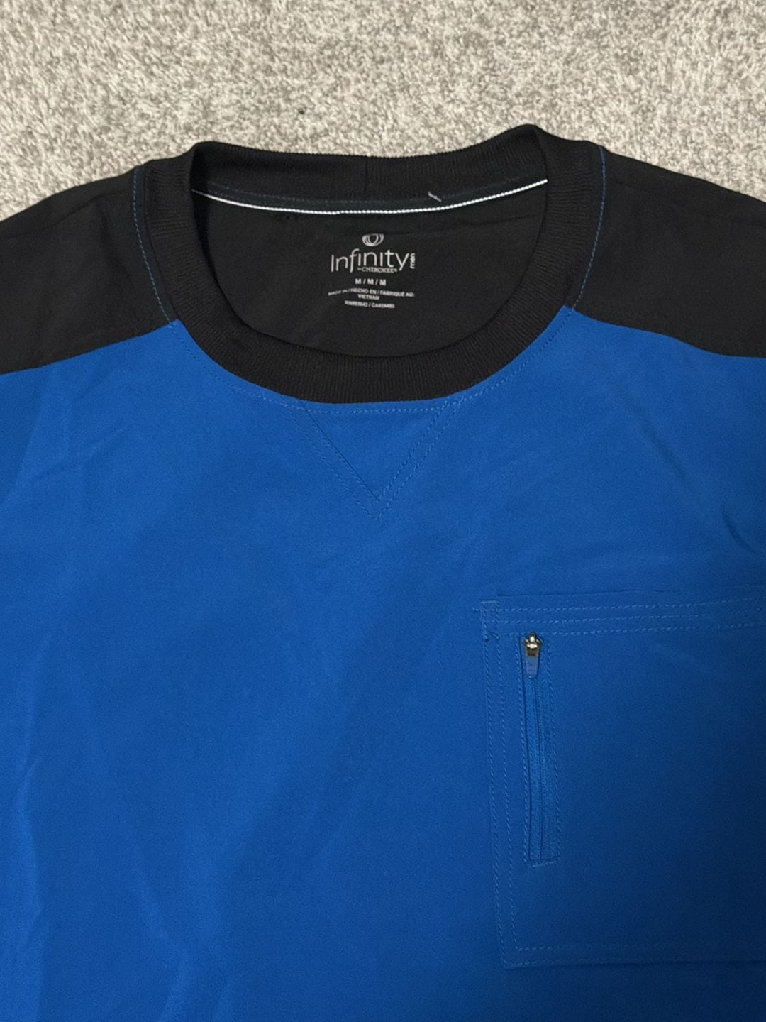 Men’s Cherokee Infinity CK630A Men's Colorblock Crew Neck Pocket T-Shirt 3