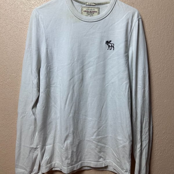 Abercrombie & Fitch Long-sleeve Graphic Crew Neck T-shirt Mens Style : 175-123-0