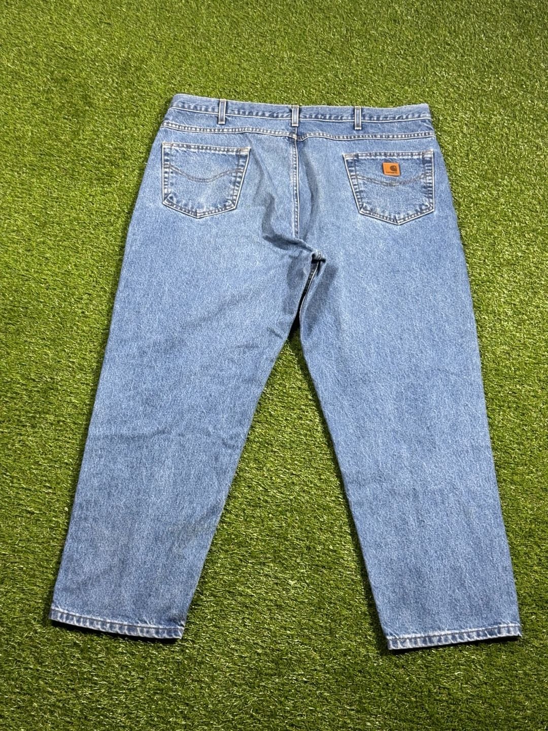 Carhartt Mens Jeans B17 STW Relaxed Fit Tapered Leg 100% Cotton Sz 46x30 (44x30) 3