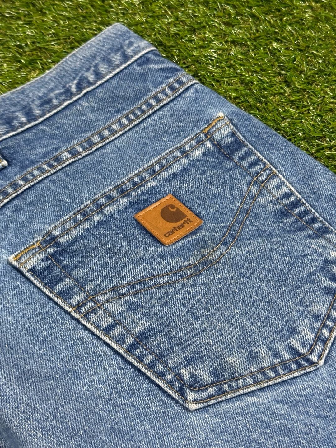 Carhartt Mens Jeans B17 STW Relaxed Fit Tapered Leg 100% Cotton Sz 46x30 (44x30) 7