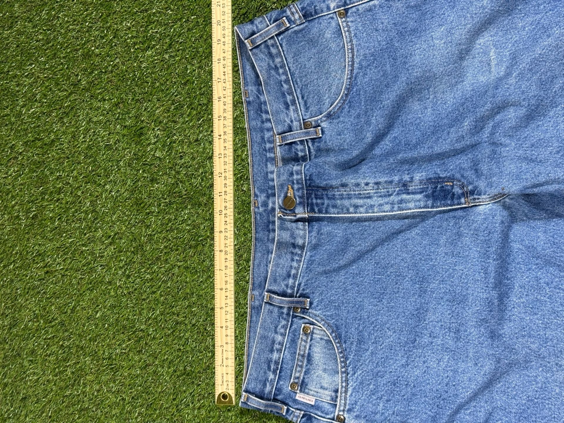 Carhartt Mens Jeans B17 STW Relaxed Fit Tapered Leg 100% Cotton Sz 46x30 (44x30) 8