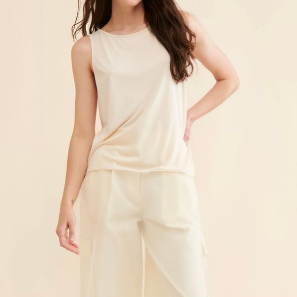 Sunday in Brooklyn Crew Neck Sheer Tank