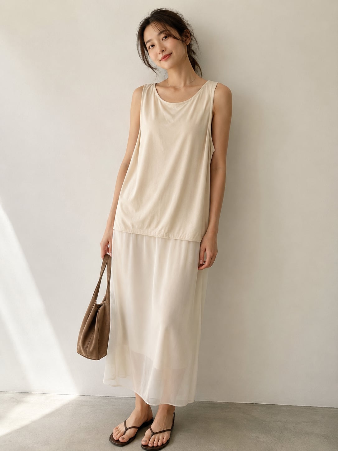 Sunday in Brooklyn Crew Neck Sheer Tank 3