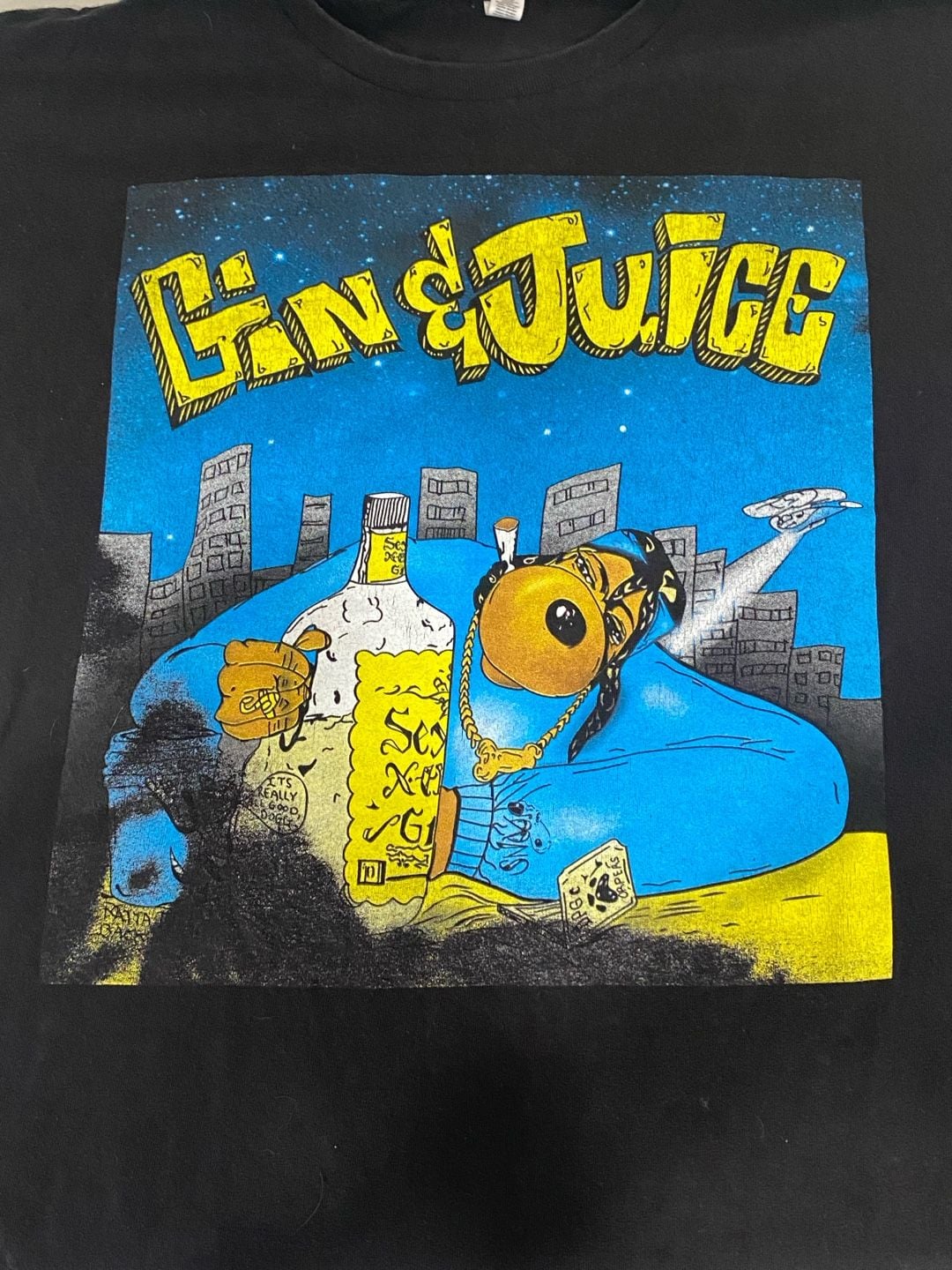 Snoop Dogg Gin & Juice Death Row Records Graphic T-Shirt 3