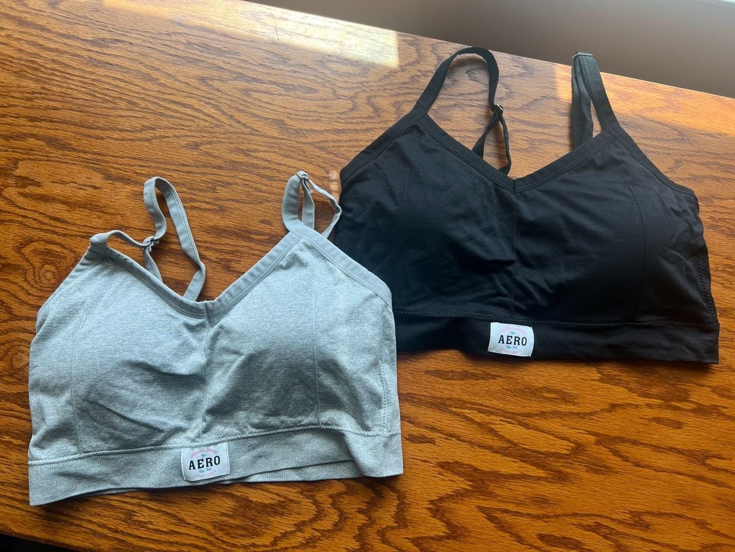 Aeropostale Womens Adjustable Strap Bralette, 1X, 2-Pack 1